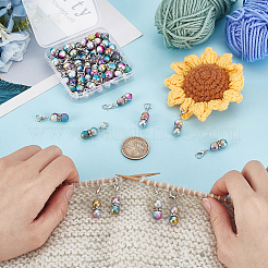 48 шт. акриловые маркеры для фиксации петель HJEW-PH02079