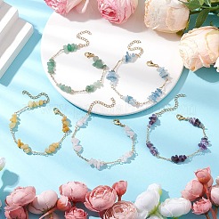 Ensemble de bracelets tressés en perles de jade&nbsp;BJEW-TA00550