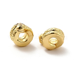 Реечное покрытие латунь микро паве кубический цирконий европейские бусины KK-C010-24