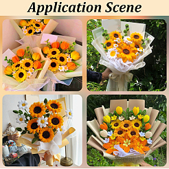 DIY-Sets zum Basteln von Sonnenblumen-Drehstäben&nbsp;AJEW-SC0032-03