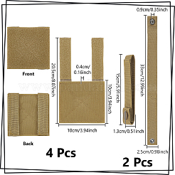 4 Stück taktisches Nylon-Molle-Patchpanel&nbsp;OFST-NB0001-01C