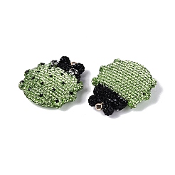 Handgefertigte große Anhänger aus Polymerclay und Strass&nbsp;FIND-Q123-01E