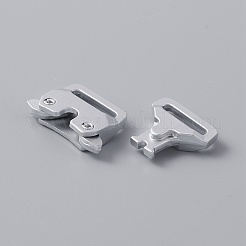 Boucles d'alliage latérales&nbsp;AJEW-WH0277-87MP