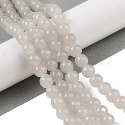 Выпечки окрашены имитация нефрита стекловолокна круглый шарик DGLA-XCP0001-17