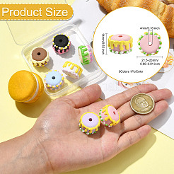 9шт 9 цвета непрозрачные акриловые бусины&nbsp;OACR-CJ0002-63