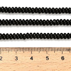 Натуральные ледяные обсидиановые бусинки G-L635-A11-4x2mm-02