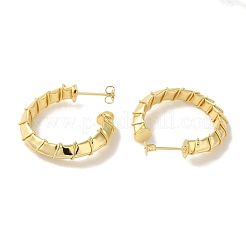 Серьги-гвоздики из латуни с реечным покрытием&nbsp;EJEW-P272-05G