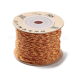 ポリエステルツイストコード  ラウンド  DIYのジュエリーには  きいろ  1mm  約49.21ヤード（45m）/ロール&nbsp;OCOR-G015-01A-16