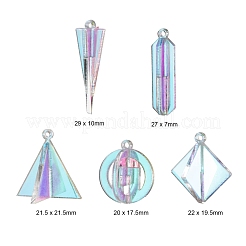 10шт 5 стиля прозрачные акриловые подвески KY-LS0001-07