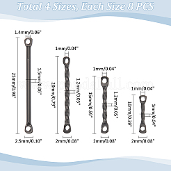 32 шт. 4 стиля ионного покрытия (IP) 304 нержавеющая сталь соединительные подвески STAS-UN0060-45