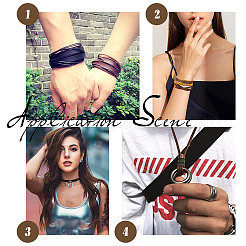 Плоский кожаный шнур для украшений WL-GF0001-07C-02