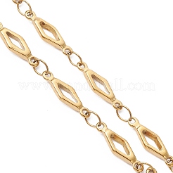 Изготовление браслета-цепочки с ромбовидными звеньями из нержавеющей стали 304 толщиной 4 мм AJEW-JB01428