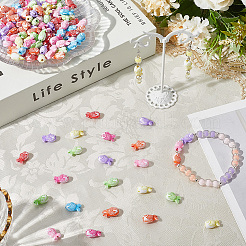 300 шт. акриловые бусины в виде рыбок SACR-SP0001-28