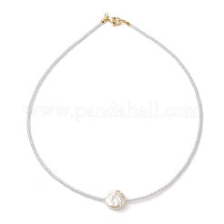 Стекла семян бисера ожерелья NJEW-JN04921