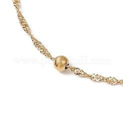 Fußkettchen aus Singapur-Kette aus 304 Edelstahl&nbsp;AJEW-AN00645