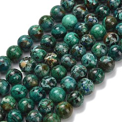 Природные хризоколлу бисер нитей G-L642-B12-8mm