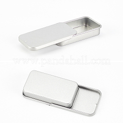 Пустая коробка из белой жести CON-WH0076-74S