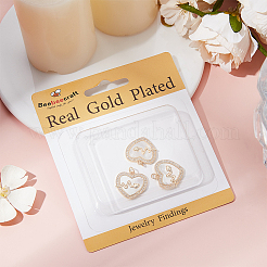 6 шт. Латунные подвески с микропаве&nbsp;KK-BBC0016-05