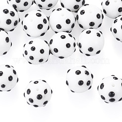 20 pièce de perles de lampe bosselées faites à la main&nbsp;LAMP-TA0002-54