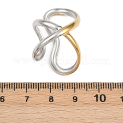 Verstellbare Manschettenringe aus 304er Edelstahl für Damen&nbsp;RJEW-B135-01GP-09