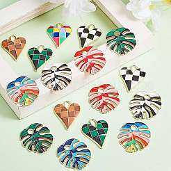 18 шт. 9 стильные подвески из эмалированного сплава с покрытием&nbsp;FIND-SZ0002-21