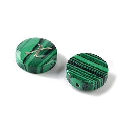 Perline di malachite sintetiche&nbsp;G-A238-01X