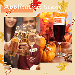 Подвески для бокалов из сплава с кленовым листом&nbsp;AJEW-SC00018