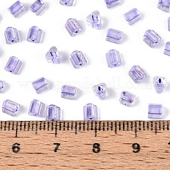 Transparente innenfarbene Glas-Saatperlen&nbsp;SEED-T007-13I