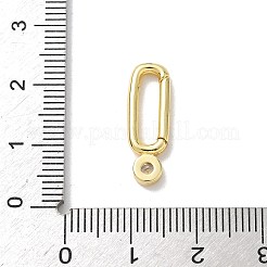 Латунные кольца с пружинными воротами из прозрачного кубического циркония KK-A273-19G