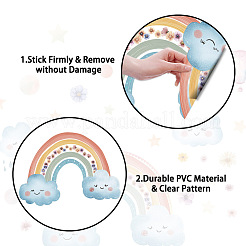 Полупрозрачные самоклеящиеся наклейки на стену из ПВХ STIC-WH0015-365