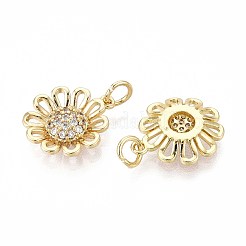 Латунные микро проложить кубического циркония подвески&nbsp;KK-T071-102G