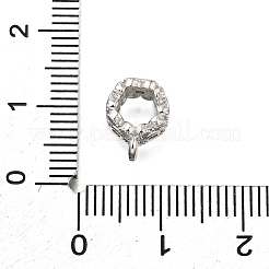 Латунь с трубчатыми дужками из кубического циркония&nbsp;LS-KK-Q048-01P