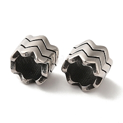 Европейские бусины из нержавеющей стали 304 STAS-A080-30AS