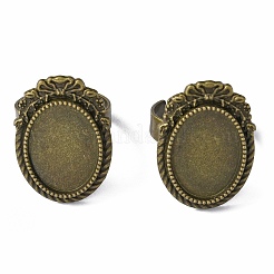 Регулируемые литые сеттинги площадку кольцо&nbsp;FIND-WH0110-466AB