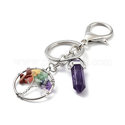 Брелок для ключей из натуральных и синтетических драгоценных камней&nbsp;KEYC-M022-03