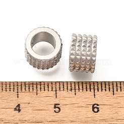 201 европейская бусина из нержавеющей стали STAS-S154-01P