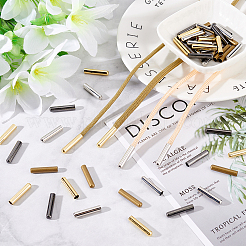 120 шт. 4-х цветные латунные наконечники для шнурков&nbsp;KK-PH0005-85