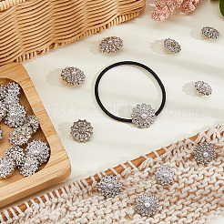 24 шт. 3 стиля пуговицы из сплава со стразами на ножке&nbsp;BUTT-HS0001-05P