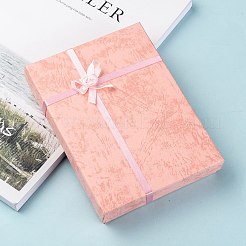 Картонные коробки для ювелирных изделий с цветком (цвет случайной доставки) и губкой внутри&nbsp;LS-CBOX-R023-4