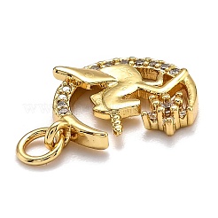 Латунные микро проложить кубического циркония подвески ZIRC-O039-07G