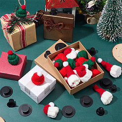 32 шт. шапки из пластика и шерстяной пряжи 6 стилей&nbsp;AJEW-SP0004-08