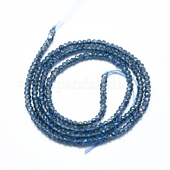 Стеклянные бусины с гальваническим покрытием &nbsp;GLAA-F079-A-FR19