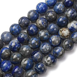 Chapelets de perles rondes en lapis-lazuli naturel&nbsp;G-E262-01-10mm