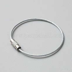 Acciaio al carbonio con cordone in PVC&nbsp;AJEW-WH0314-897D