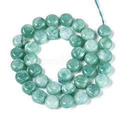 Gefärbt natürlichen weißen Jade Perlen Stränge&nbsp;G-T143-16D