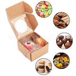 Складная творческая коробка крафт-бумаги CON-WH0077-16B