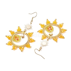 Серьги-подвески из нержавеющей стали 304 EJEW-MZ00210