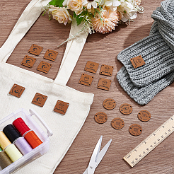 100 шт. 4 стиля этикеток из искусственной кожи FIND-UN0007-63