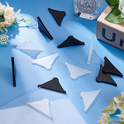 40шт 2-х цветный пластиковый уголок-протектор для стеклянного листа&nbsp;FIND-OC0003-02