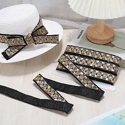 Полиэстеровая лента с пайетками для вышивки&nbsp;OCOR-WH20003-38B